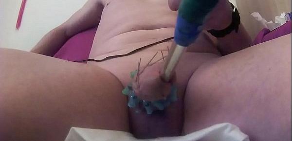  needles torture extrem 35 needles in glans video 1
